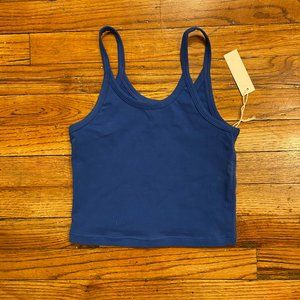 ARQ crop tank in cobalt (NWT)
